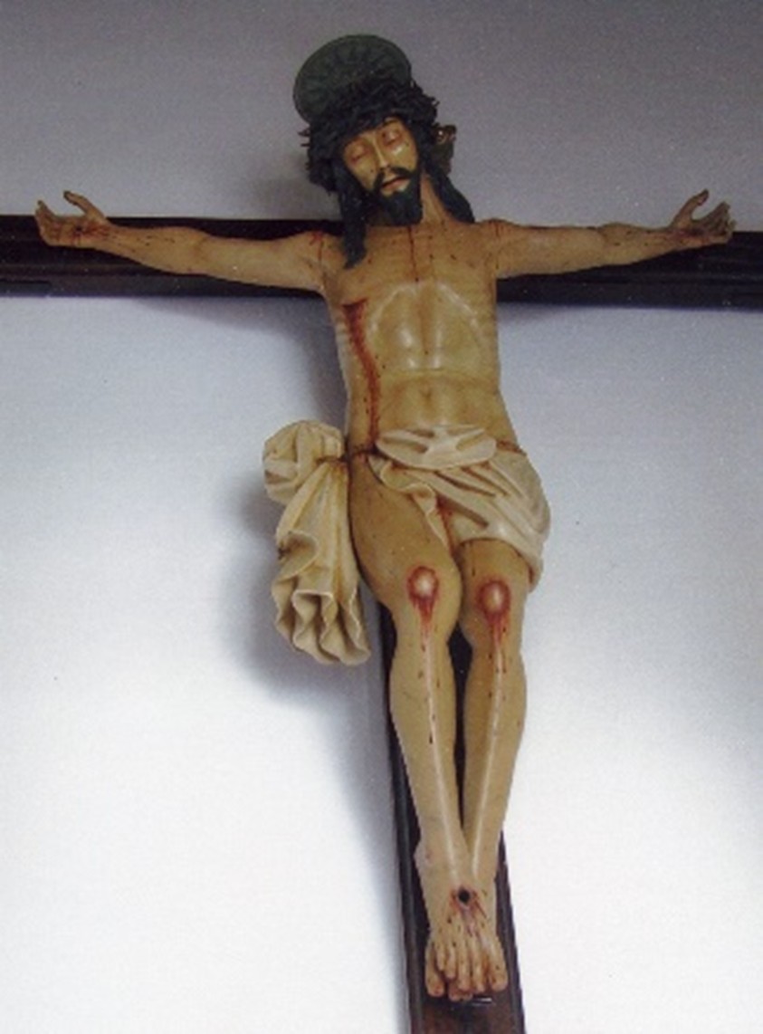 Crucificados, Francisco de Ocampo (atrib), Los Silos / Crucificado, Martín de Andújar Cantos, 1635-39, Garachico / Crucificado, Francisco Alonso de la Raya, 1670, Calvario, La Laguna (Tenerife, Islas Canarias).