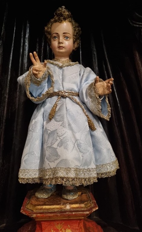 Niño Jesús “el parterito”, anónimo sevillano, anterior a 1633, Iglesia de Nuestra Señora de la Concepción, La Laguna (Tenerife, España).