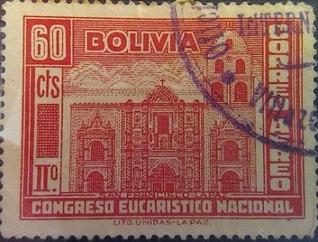 Bolivia (Y.T. Aéreo 52) Año 1939.  Tipografiado (40 x 30) mm [18]