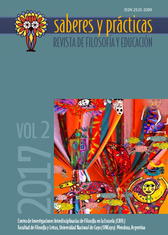 Saberes y prácticas. Revista de filosofía y educación. Volumen 2