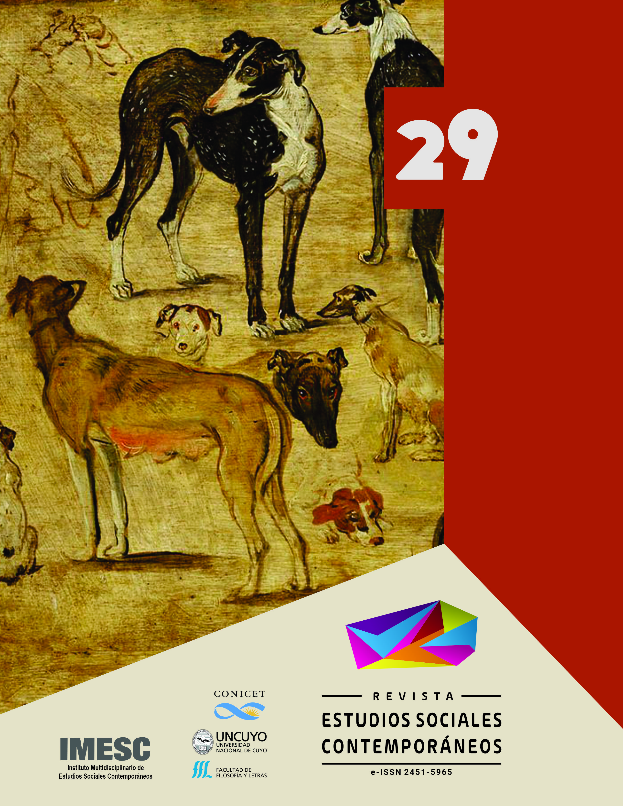 Portada del número 29 del año 2023 de la Revista Estudios Sociales Contemporáneos