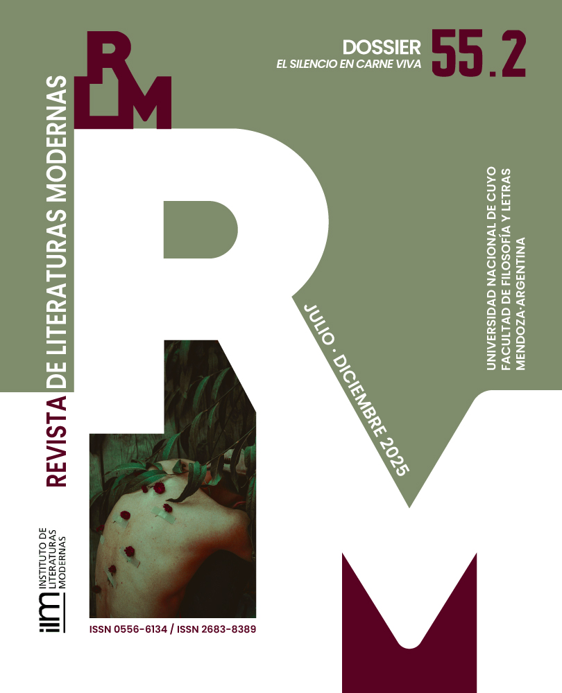 					Ver Vol. 55 Núm. 2 (2025): Dossier: El silencio en carne viva. Contar el cuerpo y el silencio en las producciones culturales del siglo XXI
				