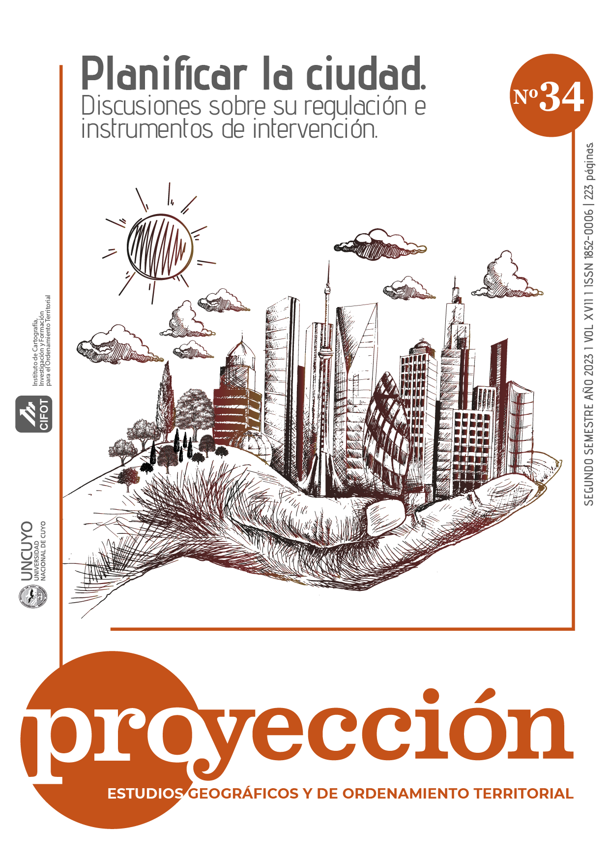 Portada del número 34 de la revista Proyección
