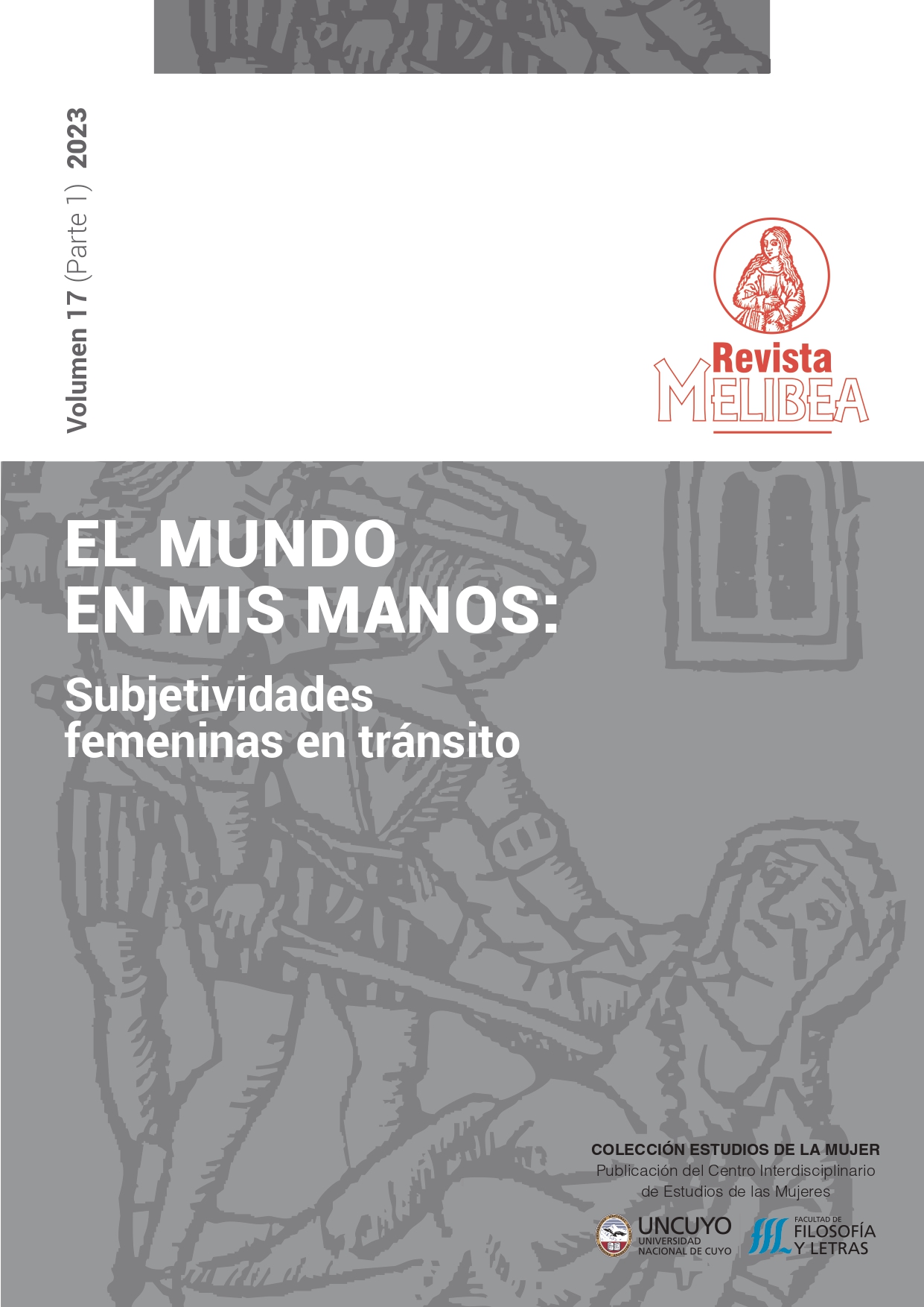 Portada del volúmen 17, número 1 del año 2023 de la Revista Melibea